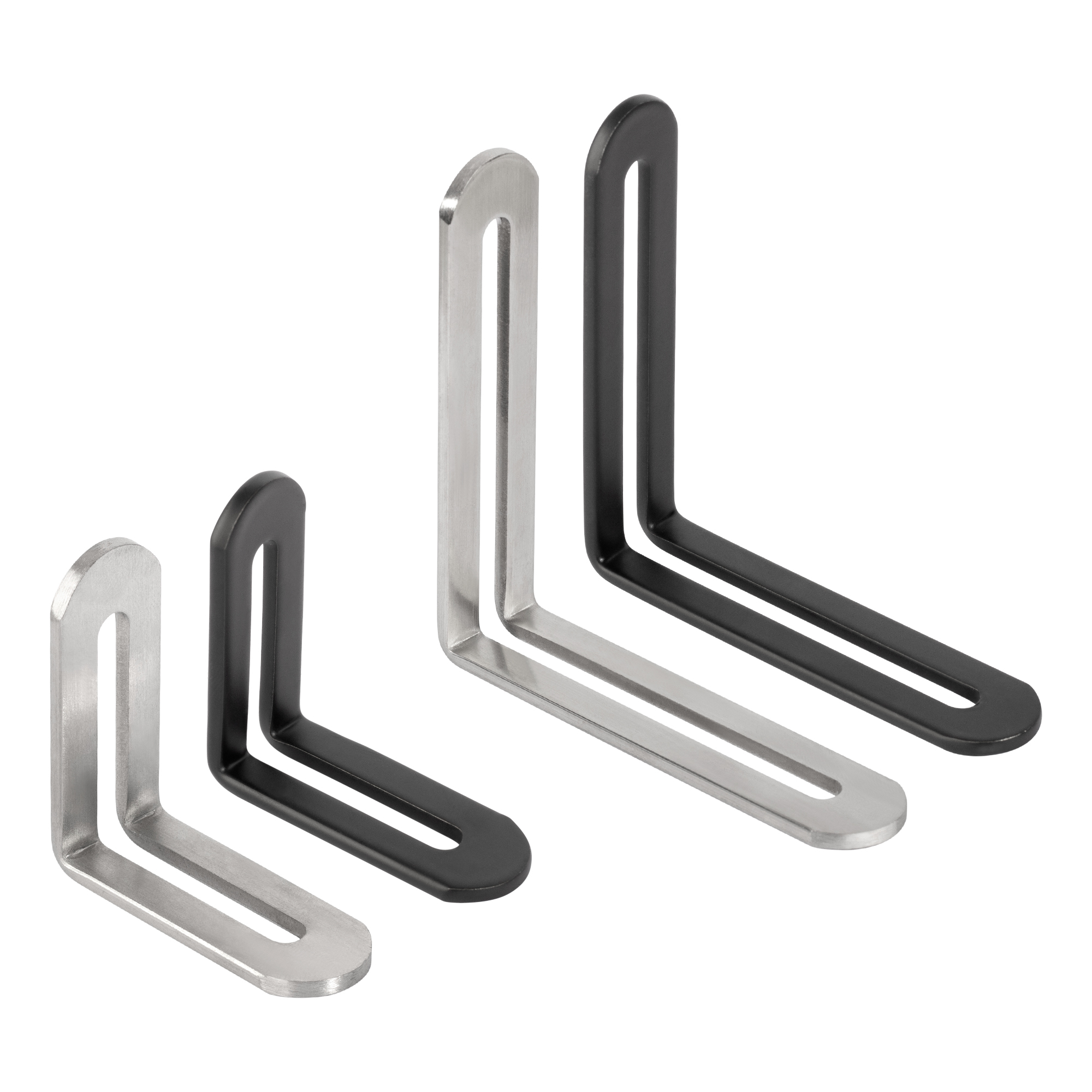 Furniture Hardware Connectors - 2pcs Corner Brackets Stainless Steel Furniture