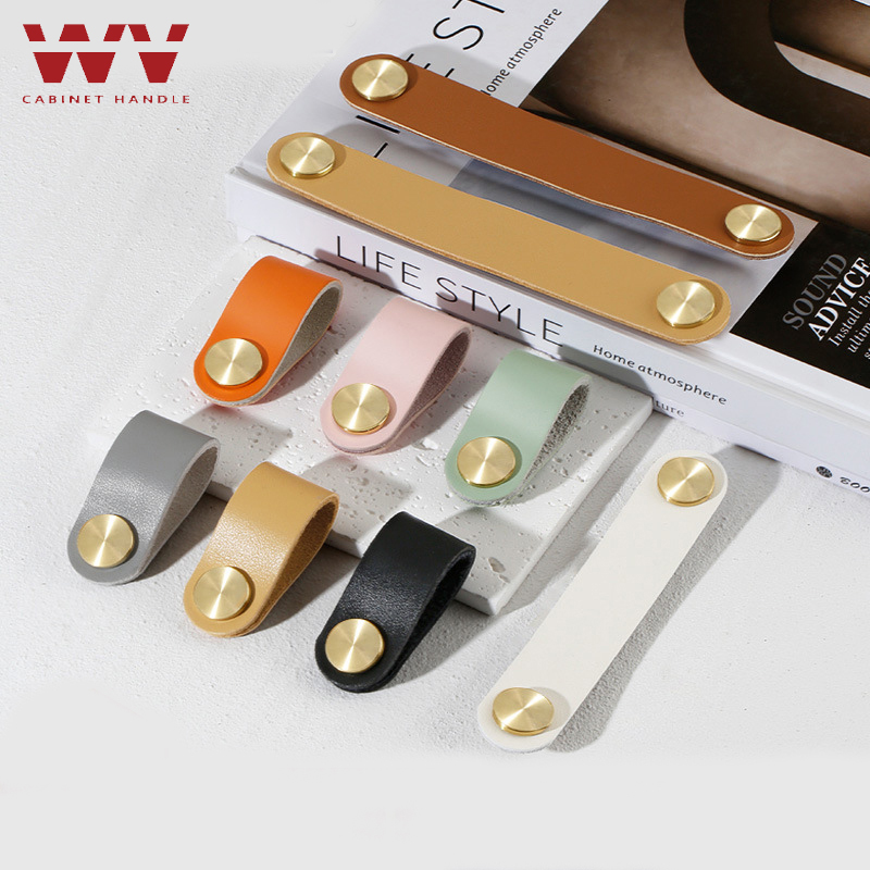 Restoration Hardware Furniture Used - WV Cowhide Leather Cabinet Handles Furniture