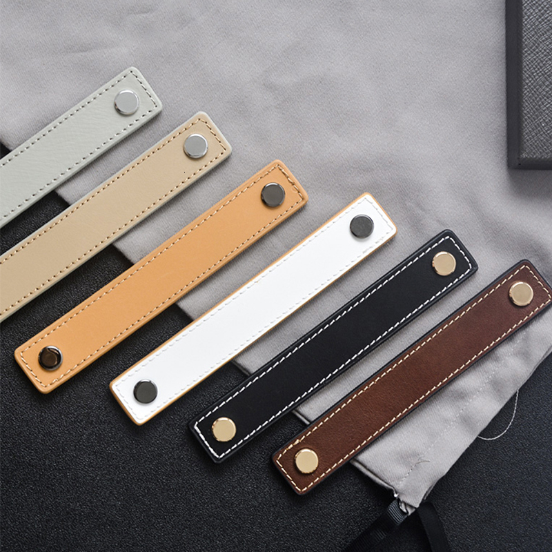 Furniture Hardware Drawer Pulls - Both sides/Genuine Leather Handle and Knobs