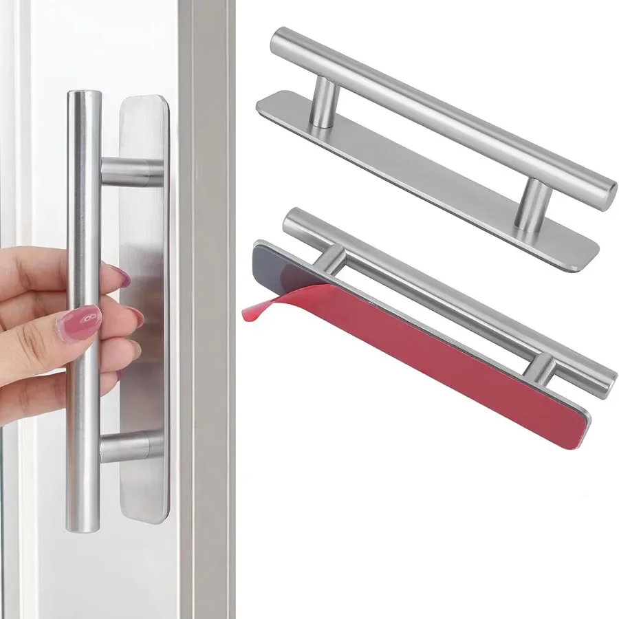 Restoration Hardware Furniture Used - 1 piece stainless steel stick-on handle