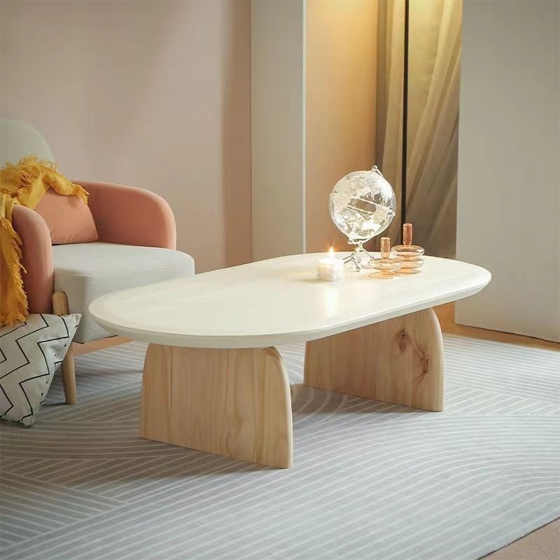 Solid Wood Cream Small Coffee  – Japanese Furniture Hardware recenzja i cena