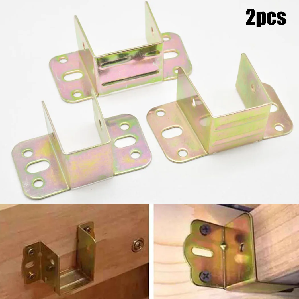 2pcs U Shaped Metal Bed Bracke – Furniture Hardware Connectors recenzja i cena