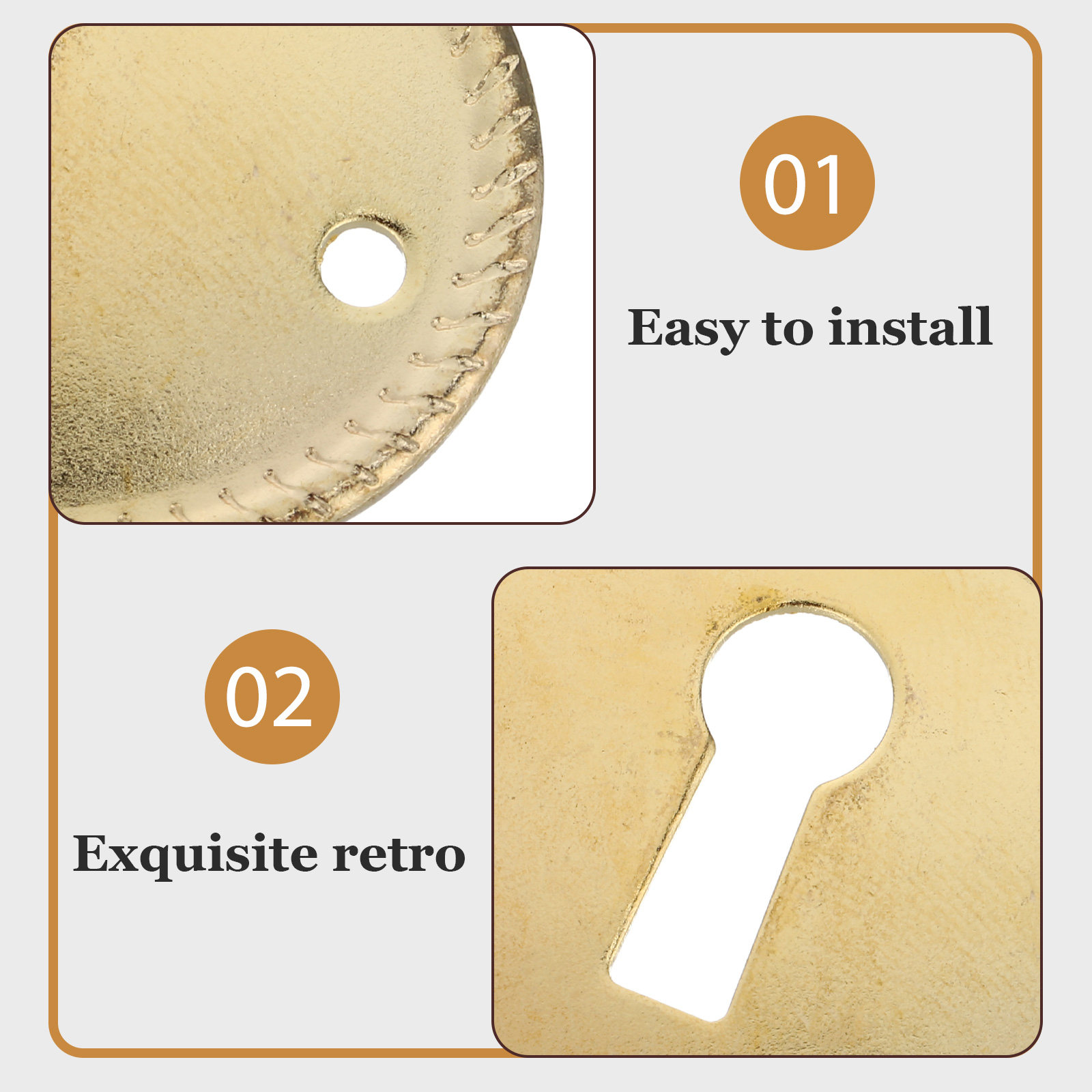 20Pcs Vintage Oval Keyhole Cov – Furniture Hardware Covers recenzja i cena