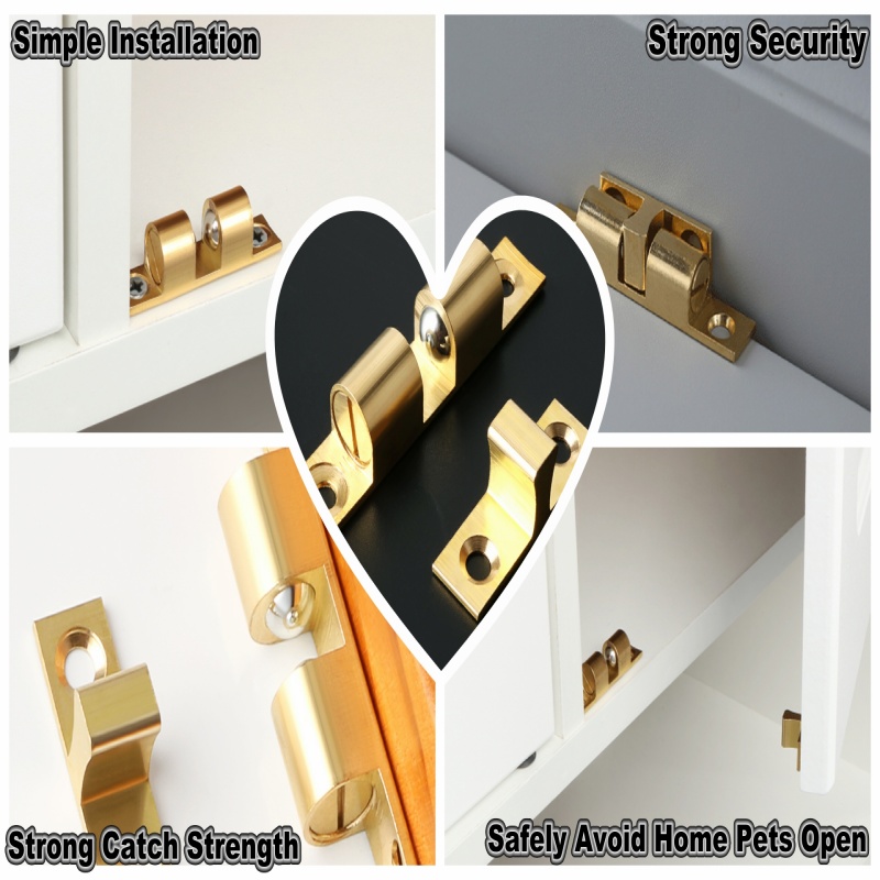 3/6pcs Cabinet Closet Door Bal – Furniture Hardware Brass recenzja i cena