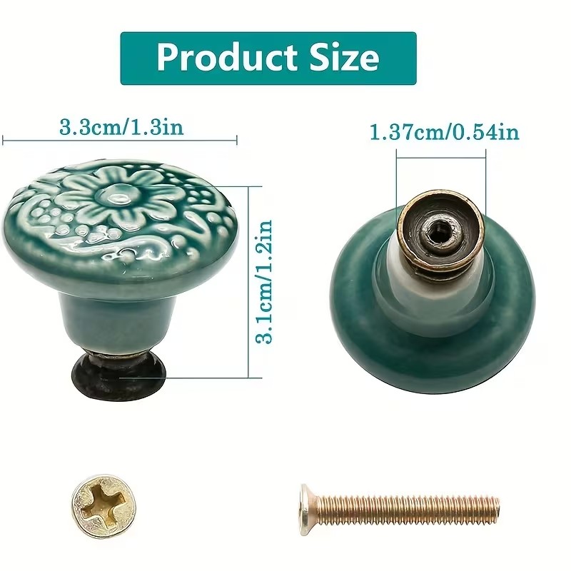 12pcs Ceramic Cabinet Knobs, F – Furniture Hardware China recenzja i cena
