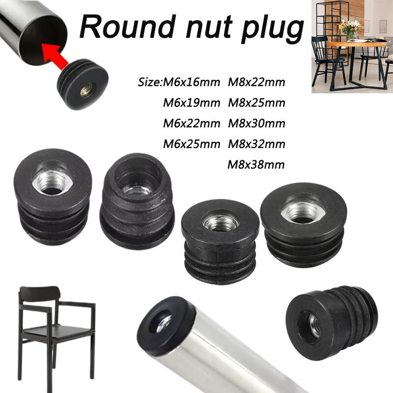 4/8/12PCS Round Nut Hole Plug  – Furniture Hardware Connectors recenzja i cena