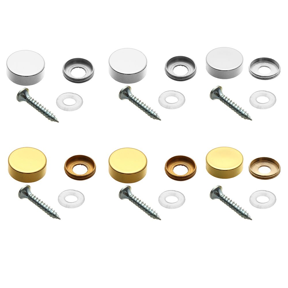 4 Sets Mirror Fasteners Screws – Furniture Hardware Covers recenzja i cena