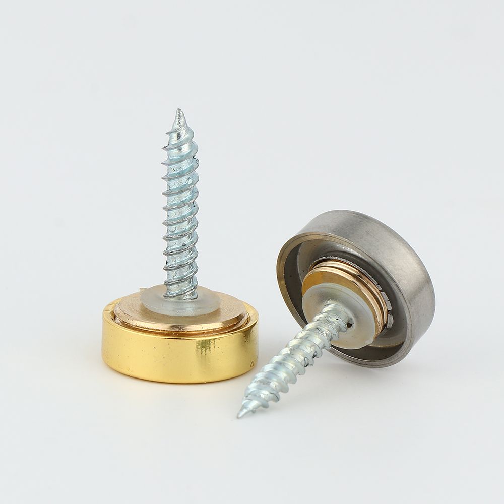 4 Sets Mirror Fasteners Screws – Furniture Hardware Covers recenzja i cena
