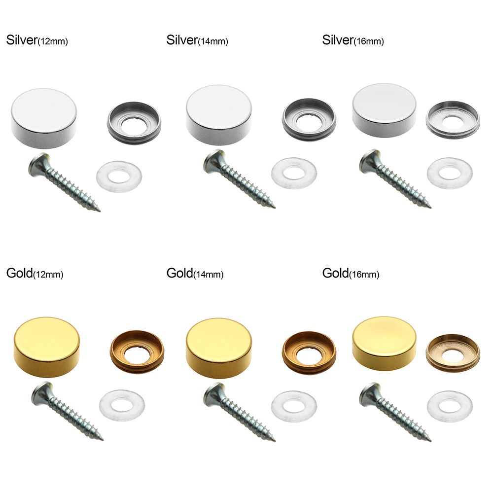 4 Sets Mirror Fasteners Screws – Furniture Hardware Covers recenzja i cena