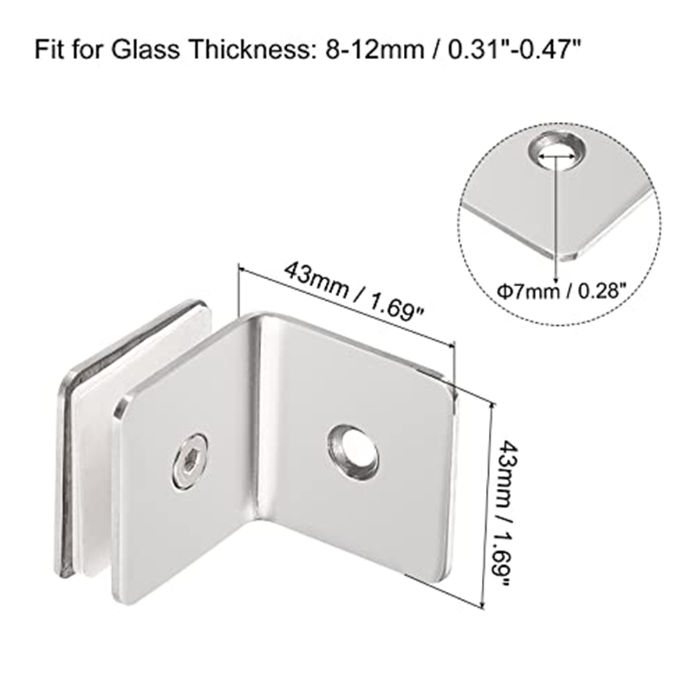 Stainless Steel 90° Glass Fixi – Furniture Hardware Connectors recenzja i cena