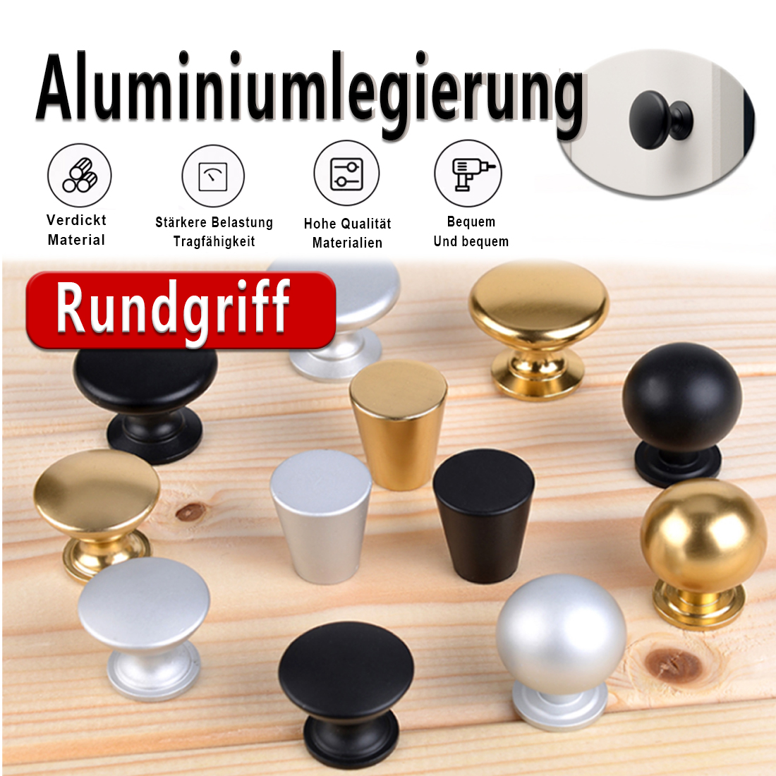 5PCS Aluminum  Kitchen Cupboar – Furniture Hardware Drawer Pulls recenzja i cena